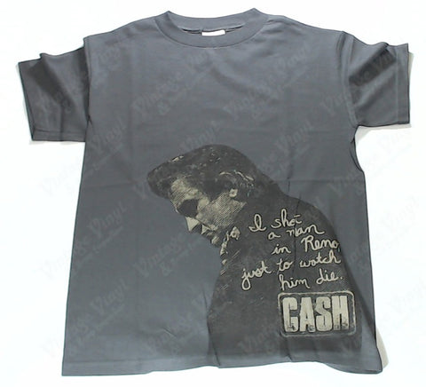Cash, Johnny - I Shot A Man In Reno, Just To See Him Die Grey Shirt