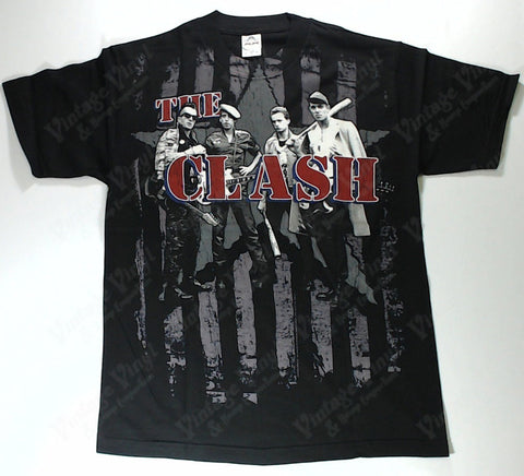 Clash, The - Band, Bats And Stripes Shirt