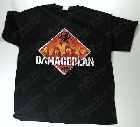 Damageplan - Skull And Crossbones Band In Diamond Shirt
