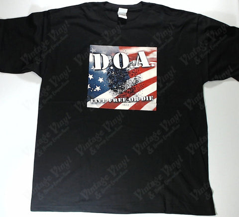 D.O.A. - Live Free Or Die American Flag Shirt