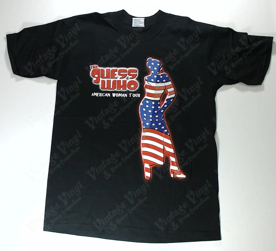 Guess Who The American Woman Tour Flag Woman Shirt Vintage Vinyl Regina