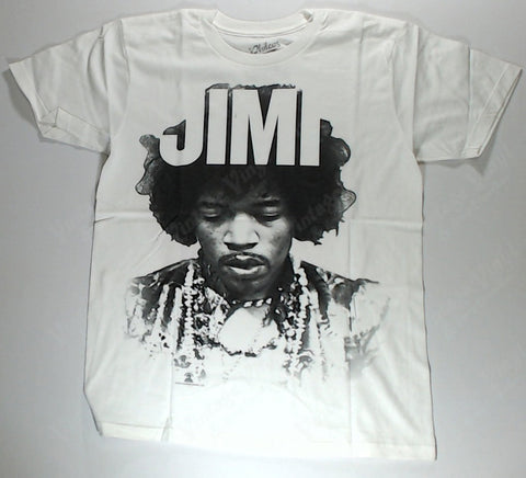 Hendrix, Jimi - Name In Afro White Shirt