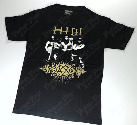 HIM - Gold Logo Band Shot Shirt