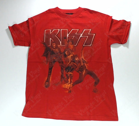 Kiss - Band Posing Red Shirt