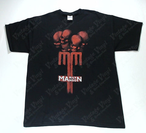Manson, Marilyn - Red Skulls Shirt