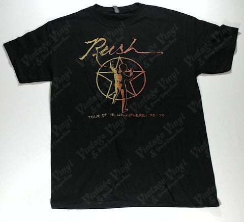 Rush - Hemispheres Tour '78-'79 Orange And Yellow Star Man Shirt