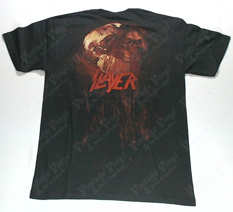 Slayer - Earth Skull Upside-Down Crucifix Shirt