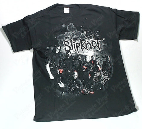 Slipknot - Band With Red Armbands White Splatter Shirt