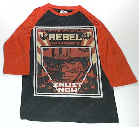Star Wars - Rebel Alliance "Enlist Now" Red Sleeve Shirt