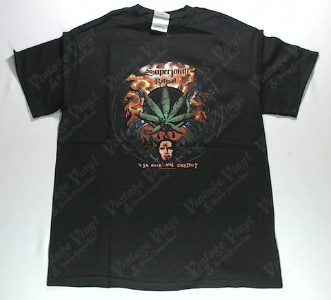 Superjoint Ritual - Use Once And Destroy Weed Leaf Shirt