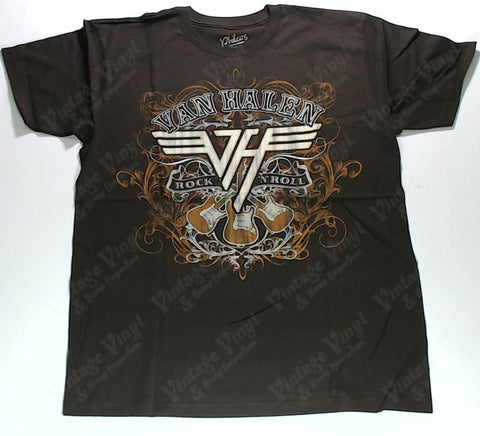 Van Halen - Rock 'N' Roll Guitars Brown Shirt