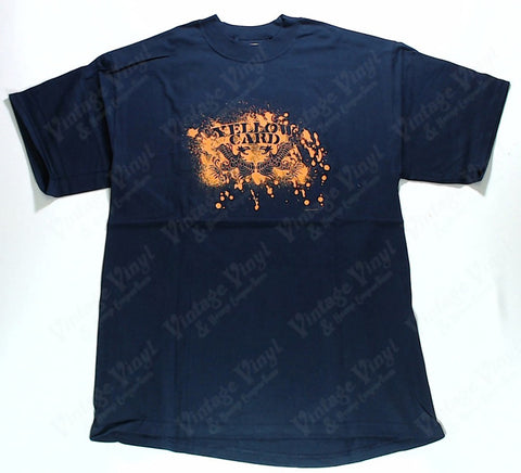 Yellowcard - Duelling Birds Orange Splatter Blue Shirt