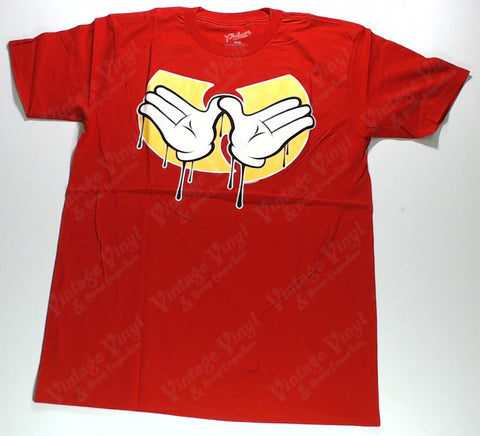 Wu-Tang Clan - Cartoon Hands W Logo Red Shirt