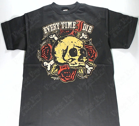 Every Time I Die - Yellow Skull And Roses Shirt