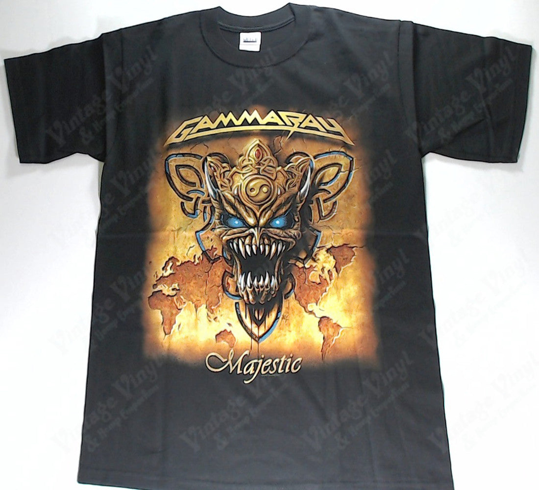 Gamma Ray Majestic Toothed Monster Head Shirt Vintage Vinyl Regina