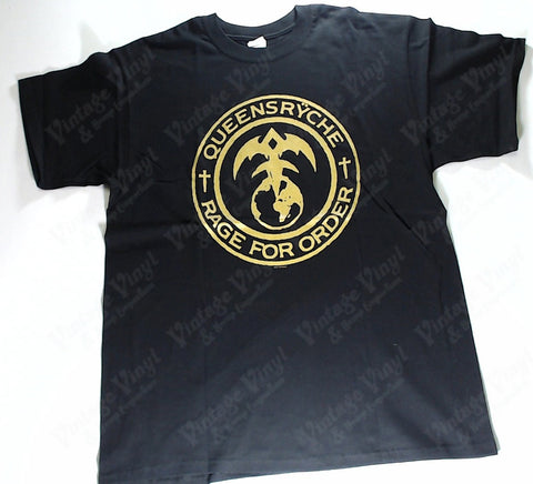 Queensryche - Rage For Order Gold Logo Shirt