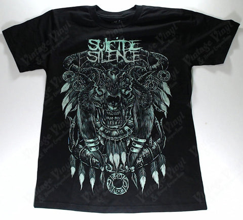 Suicide Silence - Green Feathered Skull Shirt