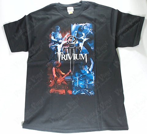 Trivium - Four Panel Red And Blue Band Shirt