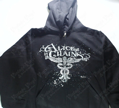 Alice in Chains - Caduceus Logo Zip-Up Hoodie