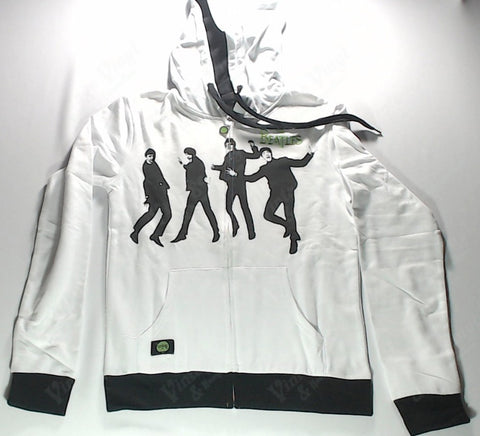 Beatles, The - White Band Zip-Up Hoodie