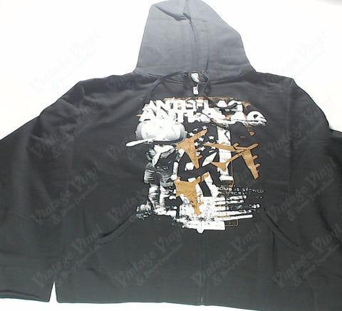 Anti-Flag - Planes and Flag Zip-Up Hoodie
