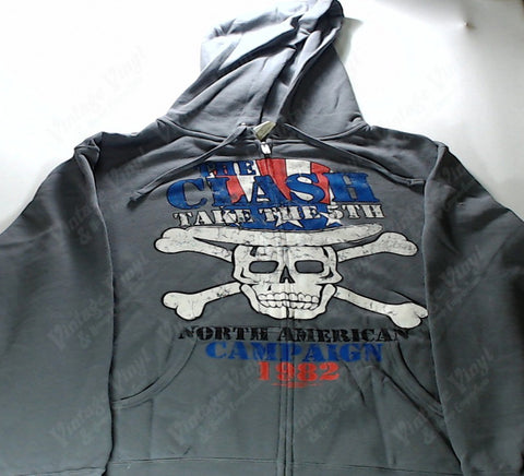 Clash, The - Take The 5th Grey Zip-Up Hoodie