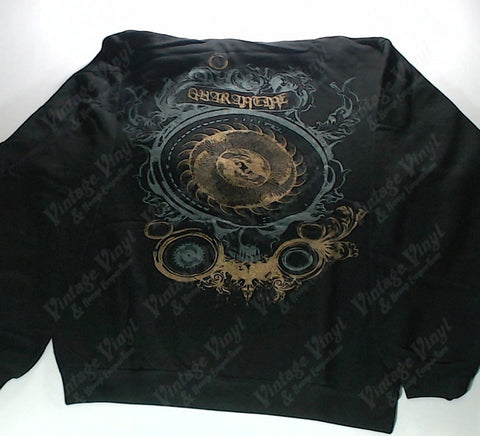 Despised Icon - Gold and Blue Skull Zip-Up Hoodie
