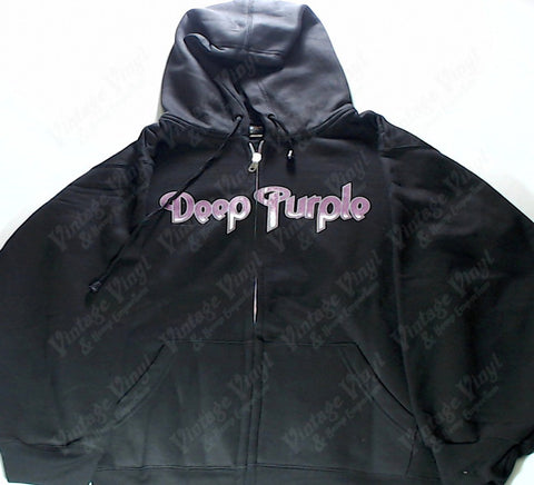 Deep Purple - Purple Logo Zip-Up Hoodie