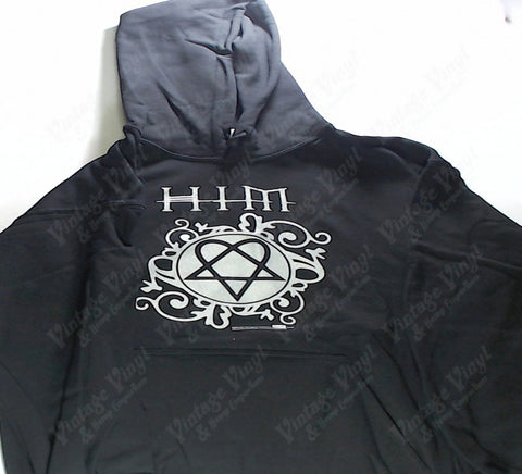 HIM - Silver Heartagram Logo Hoodie