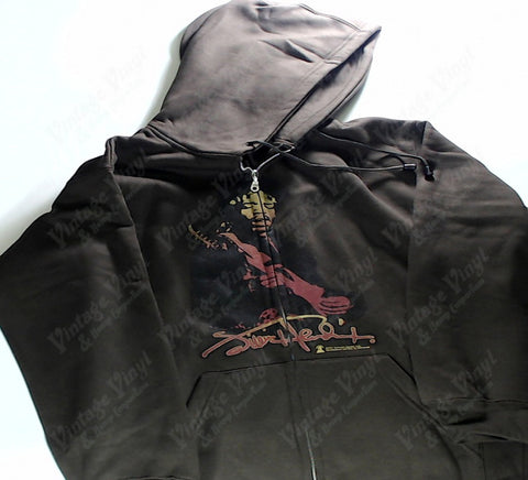 Hendrix, Jimi - Brown Zip-Up Hoodie