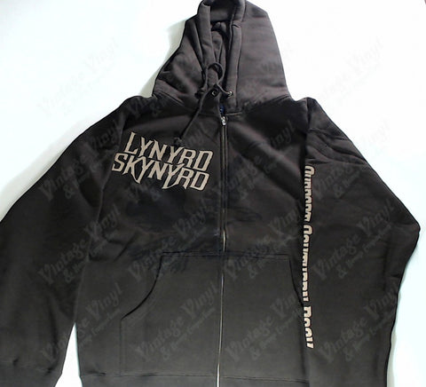 Lynyrd Skynyrd - Support Southern Rock Brown Zip-Up Hoodie