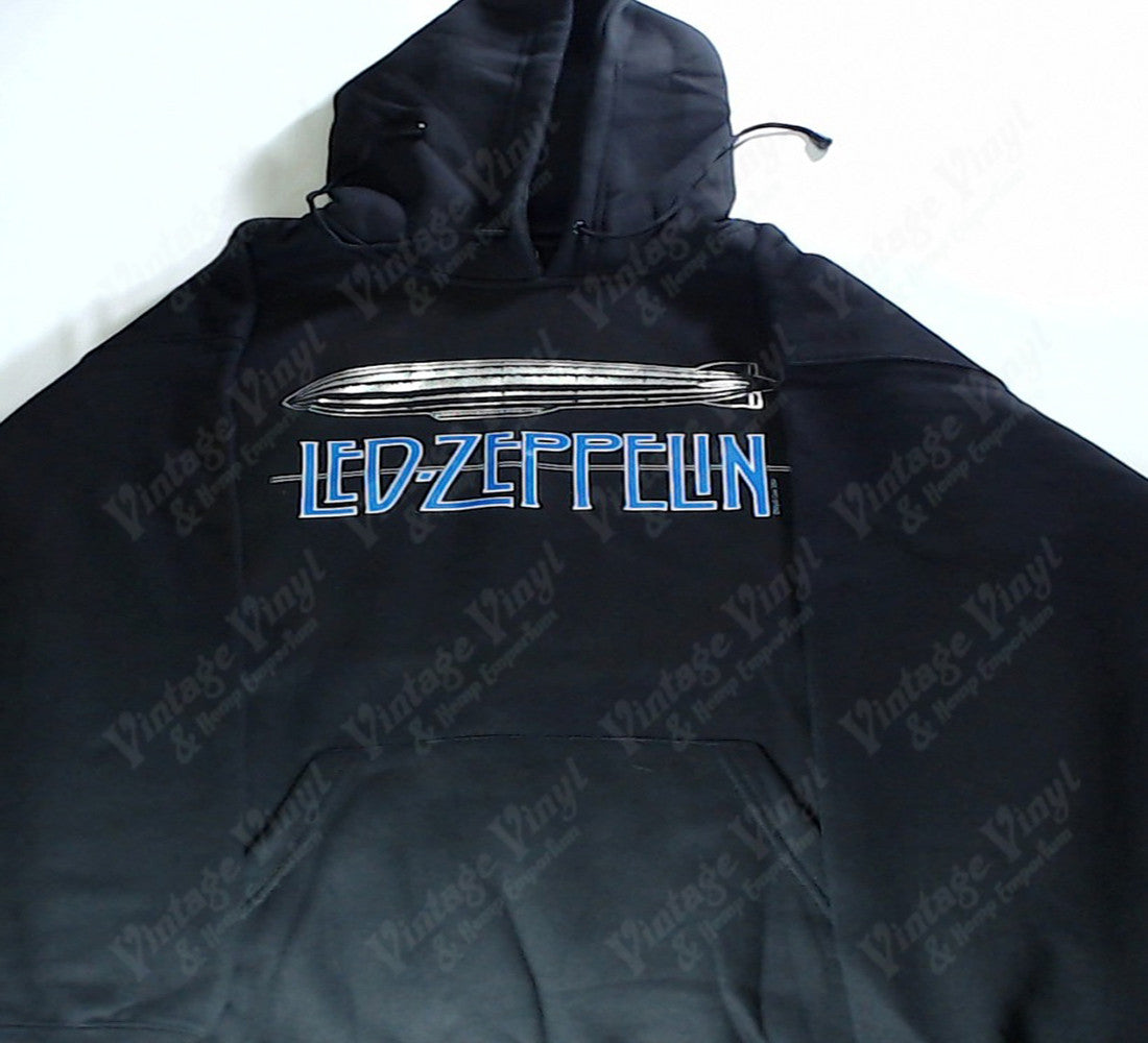 Led Zeppelin Blue Logo Under Zeppelin Hoodie