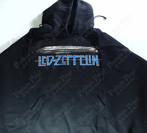 Led Zeppelin - Blue Logo Under Zeppelin Hoodie