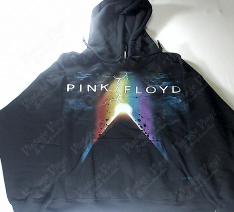 Pink Floyd - Dark Side Rainbow Lightning Prism Tip Eclipse Hoodie