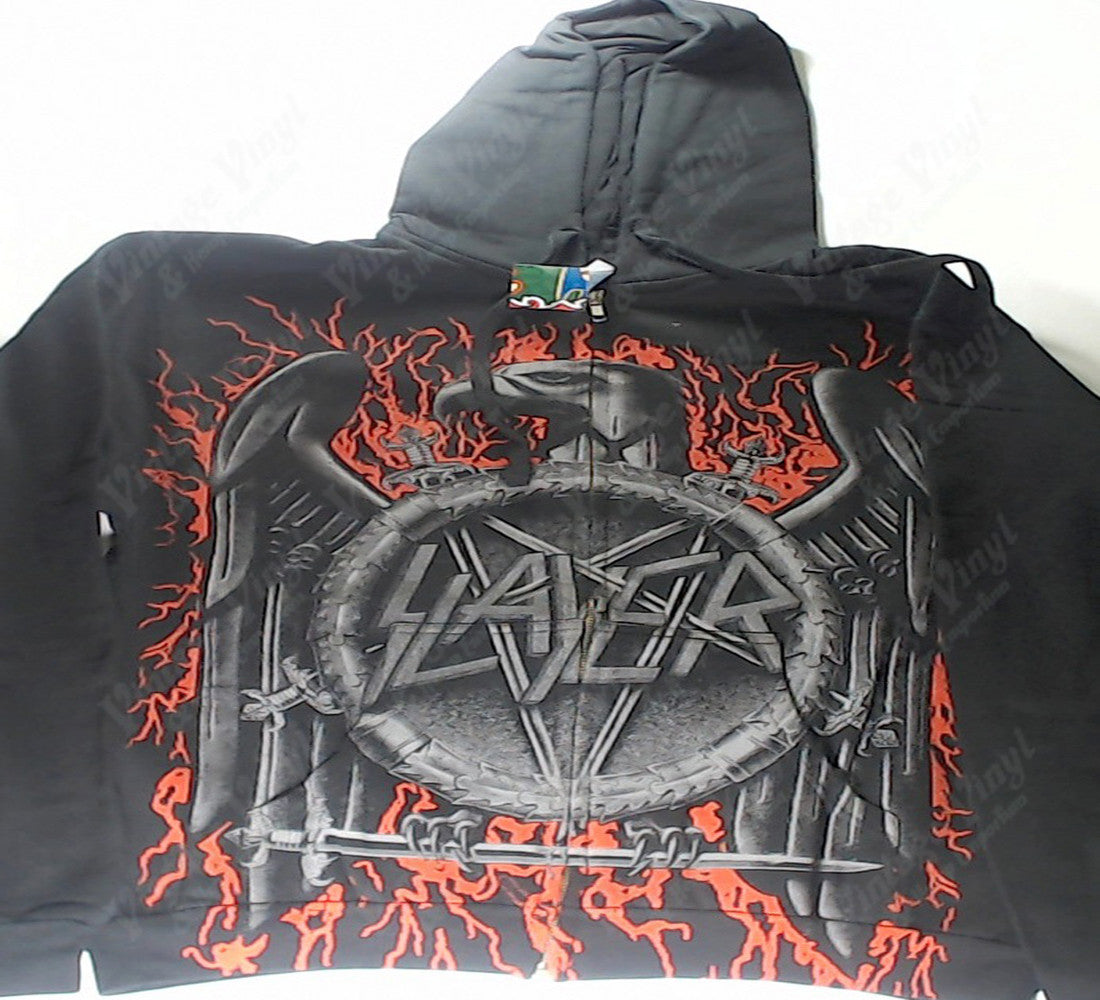 Slayer zip up hoodie clearance