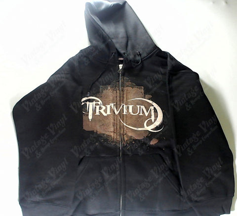 Trivium - Brown Coat Of Arms And Crescents Zip-Up Hoodie