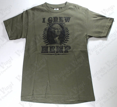 I Grew Hemp - G. Washington Dark Green Novelty Shirt