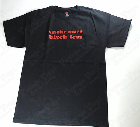 Red Eye Glass - Smoke More Bitch Less Novelty Shirt