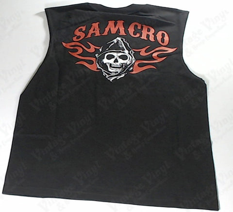 Sons Of Anarchy - Red SOA Gun Scythe Sleeveless Shirt