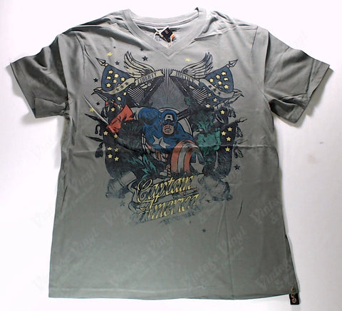 Captain America - Liberty And Justice Grey Shirt