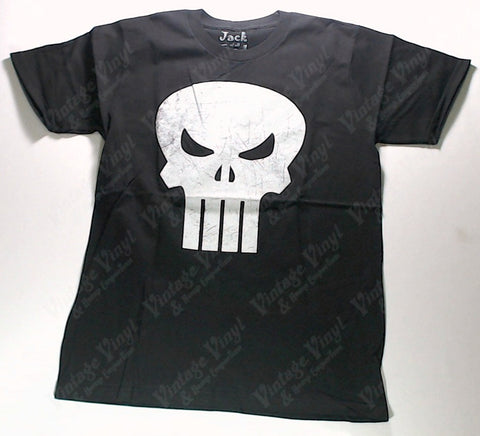 Punisher - Classic Skull Distressed Print Shirt