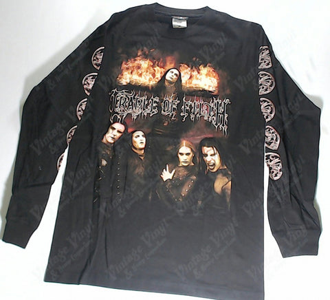 Cradle Of Filth - Crucified Burning Cross Long Sleeve Shirt