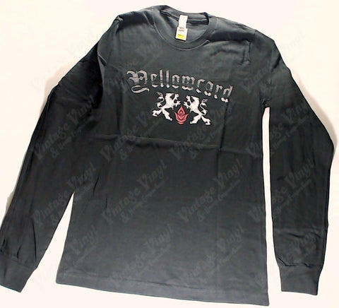 Yellowcard - Duelling Lions Red Rose Long Sleeve Shirt