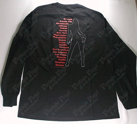 Velvet Revolver - Cowgirl Silhouette Tour Venues Long Sleeve Shirt