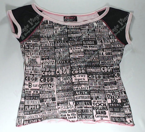 CBGB - Pink Band List Girlie Shirt