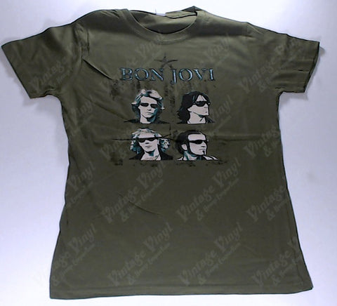 Bon Jovi - Green Band Girlie Shirt
