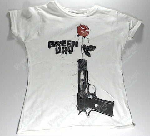 Green Day - Rose Pistol Girlie Shirt