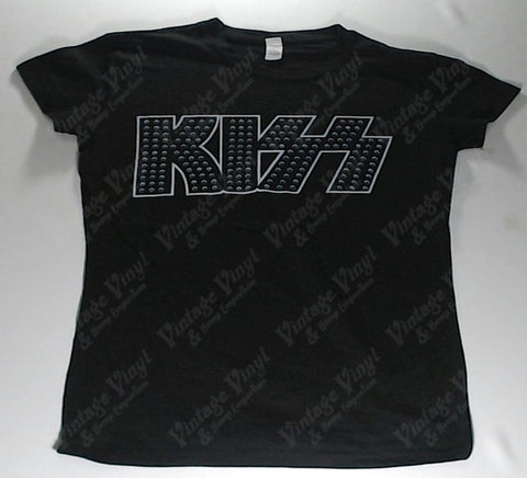 Kiss - Studded Logo Girlie Shirt