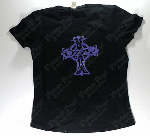 Ozzy - Purple Cross Girlie Shirt