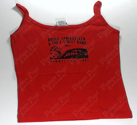 Springsteen, Bruce - Summer Tour '03 Red Tank Top Girlie Shirt